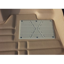 Коврики кожаные 3D в салон Audi A4 2010-2014 г.в. (Бежевый)