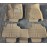 Коврики кожаные 3D в салон Toyota Highlander 2009-2015 г.в. (Бежевый)
