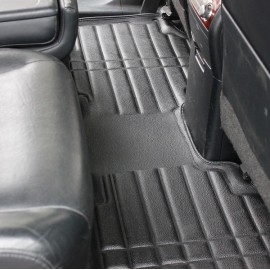 Коврики кожаные 3D в салон Audi A4 2010-2014 г.в. (Черный)