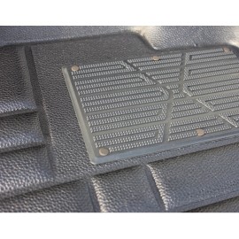 Коврики кожаные 3D в салон Audi A4 2010-2014 г.в. (Черный)