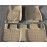 Коврики кожаные 3D в салон Toyota Rav4 2009-2013 г.в. (Бежевый)