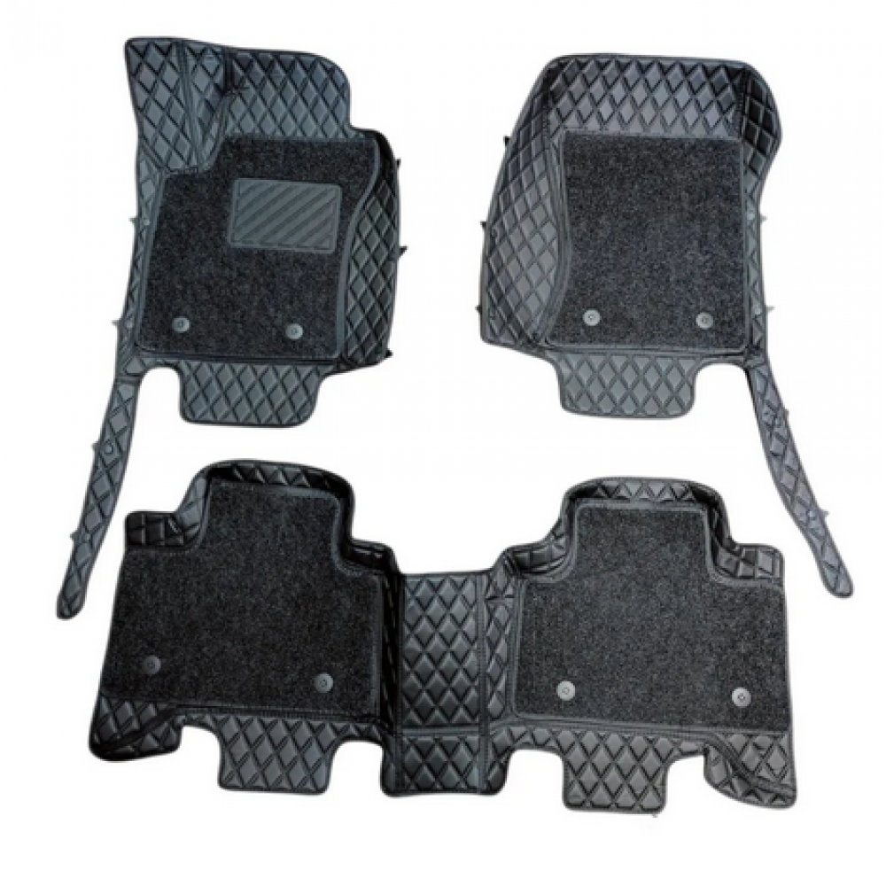 Коврики кожаные 5D в салон Scoda Octavia A5 2007-2015 г.в. (Черный)
