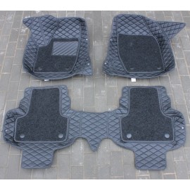 Коврики кожаные 5D в салон Volvo XC90 2010-2014 г.в. (Черный)